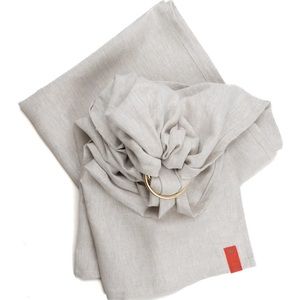 Sakura Bloom Ring Sling Baby Carrier in Flax